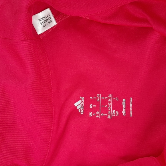 Adidas Women Half Zipped Sweater Small Pink - Picture 3 of 4